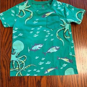 Tea Collection fish shirt size 4 - NWOT